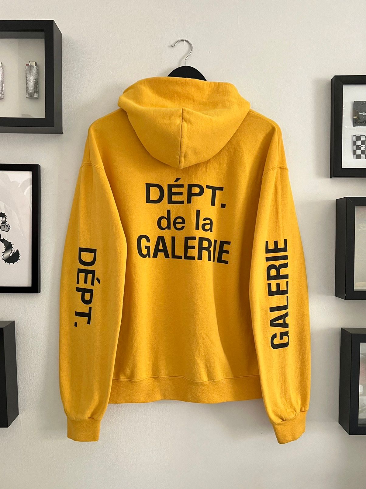 Yellow artist hoodie top