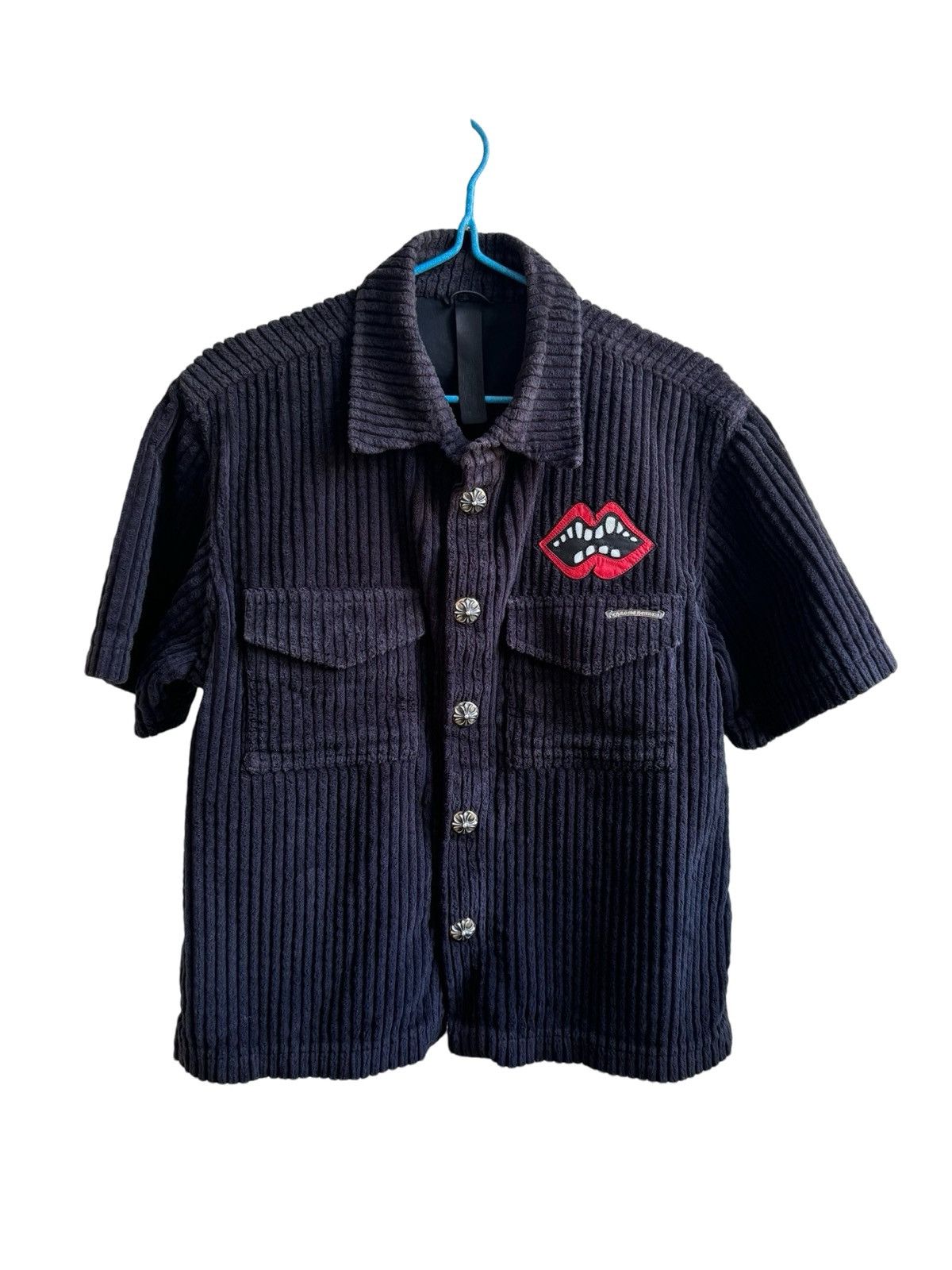 Chrome Hearts Matty boy chomper corduroy button up shirt TOP DRWR