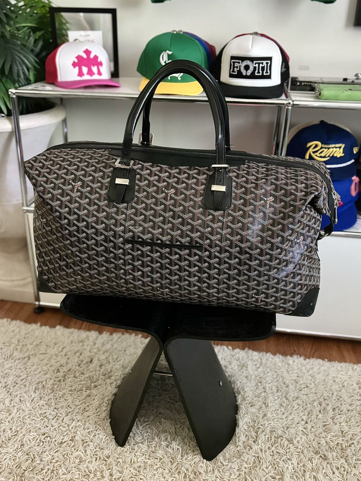 Goyard HUGE BOEING 55 DUFFLE BAG TOP DRWR