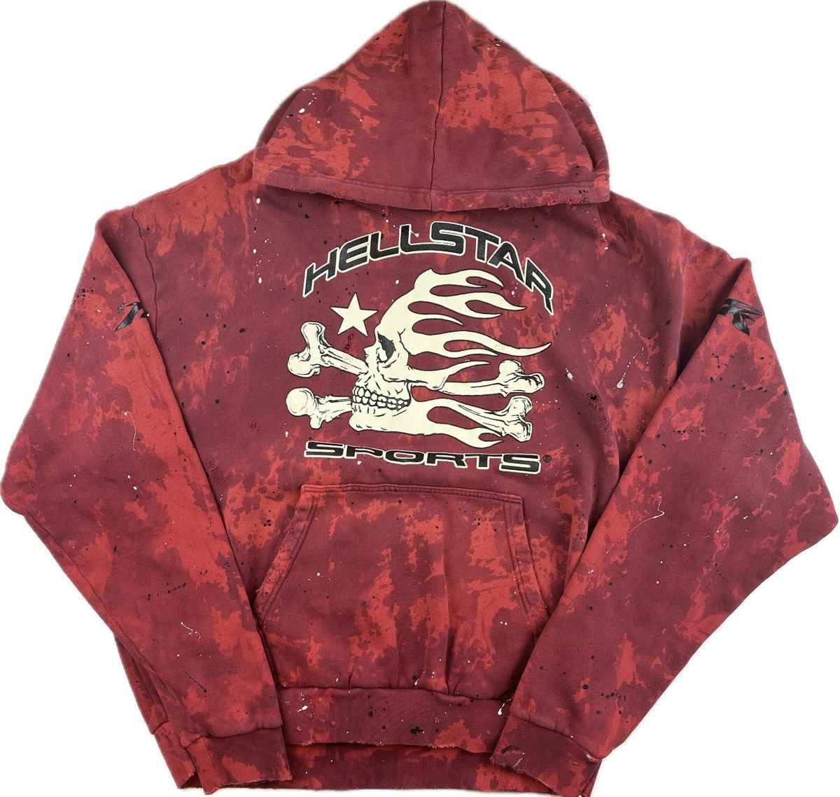 Hellstar Sports Tie Dye Skull Hoodie TOP DRWR