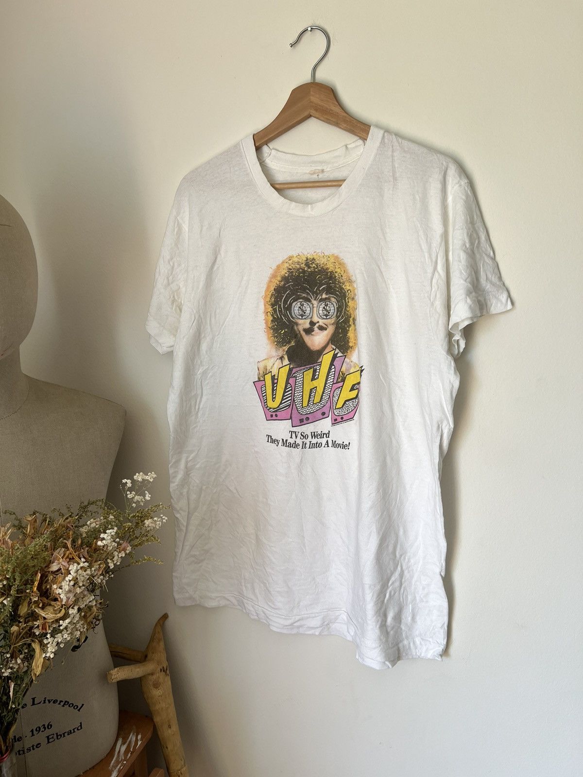 T-shirt Homme Weird Al Yankovic UHF - Noir 100% Coton - Tailles S à 5XL - Neuf Avec étiquettes