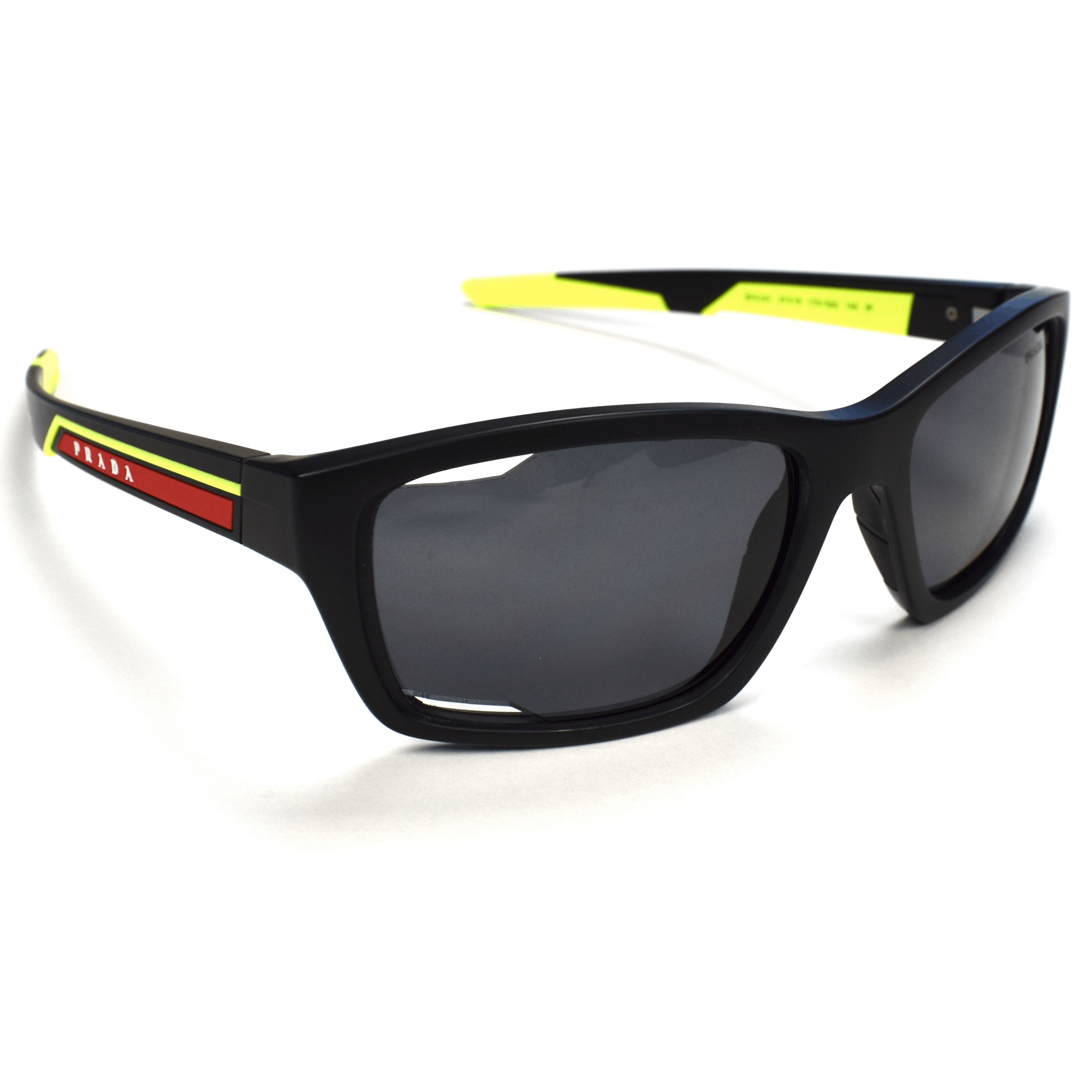 Prada PS 10YS Sport Sunglasses Linea Rossa Black Neon TOP DRWR