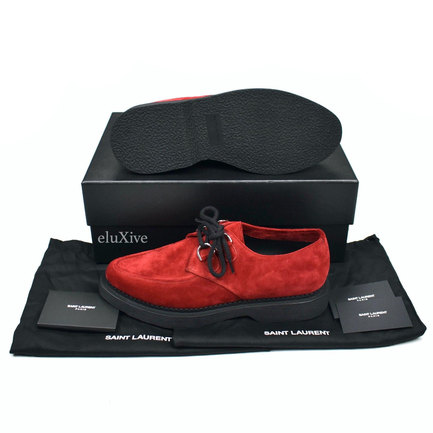 St laurent red shoes deals