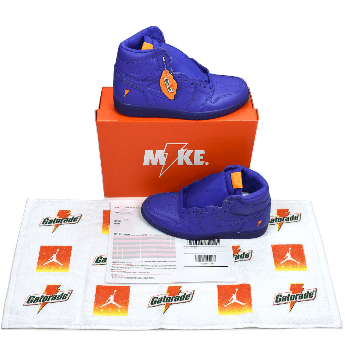 Jordan gatorade purple on sale