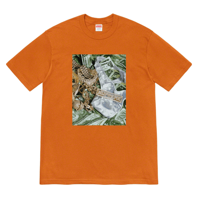 Supreme bling logo tee discount