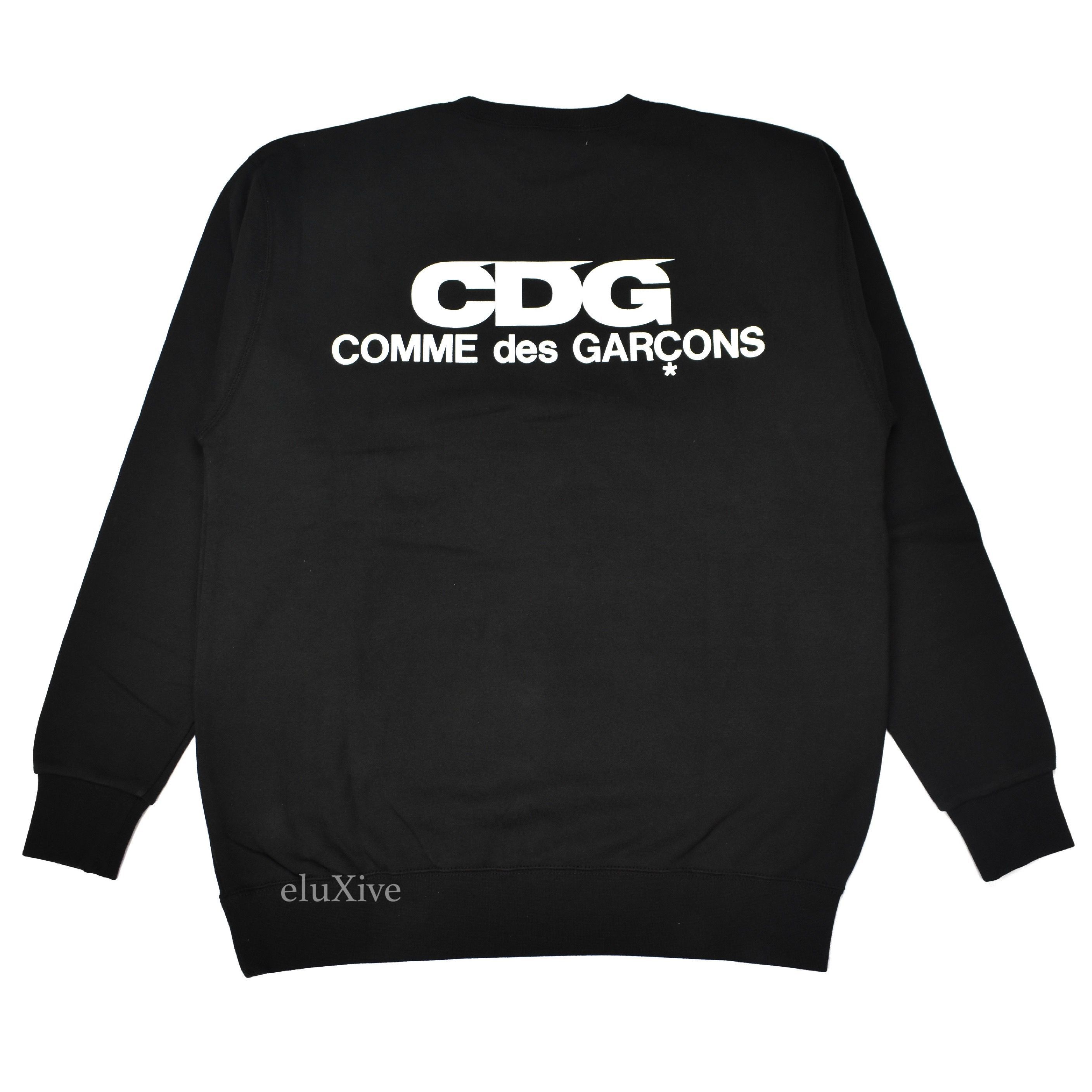 Comme des Garcons Black CDG Good Design Shop Logo Crewneck Sweatshirt DS TOP DRWR