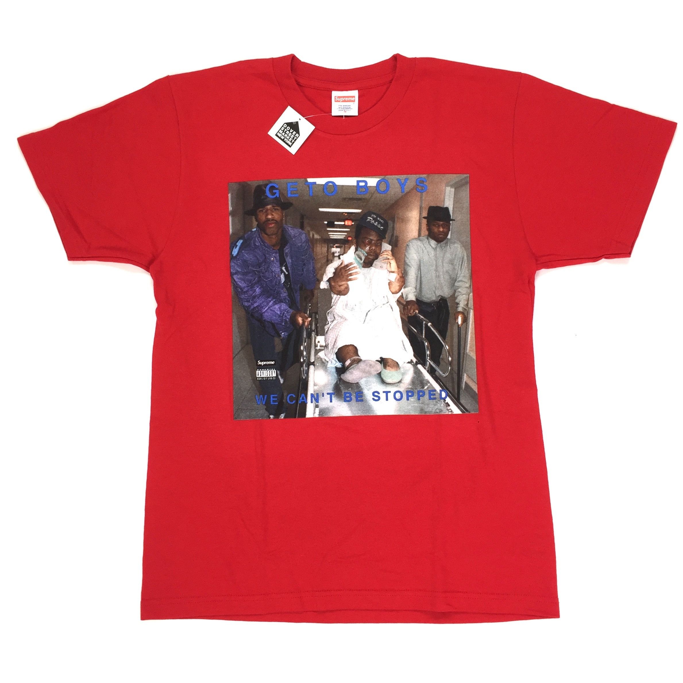 Supreme Geto Boys Photo T Shirt Red Rap A Lot DS TOP DRWR