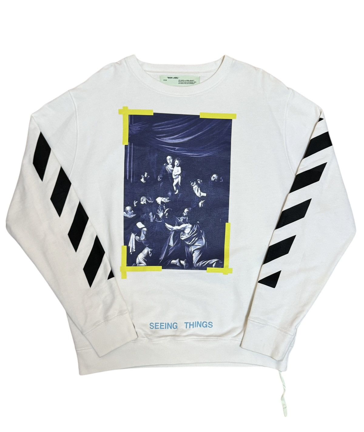 Off White Seeing Things Caravaggio Striped Crewneck TOP DRWR