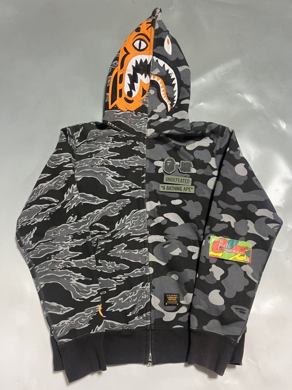 Bape undefeated tiger shark hotsell