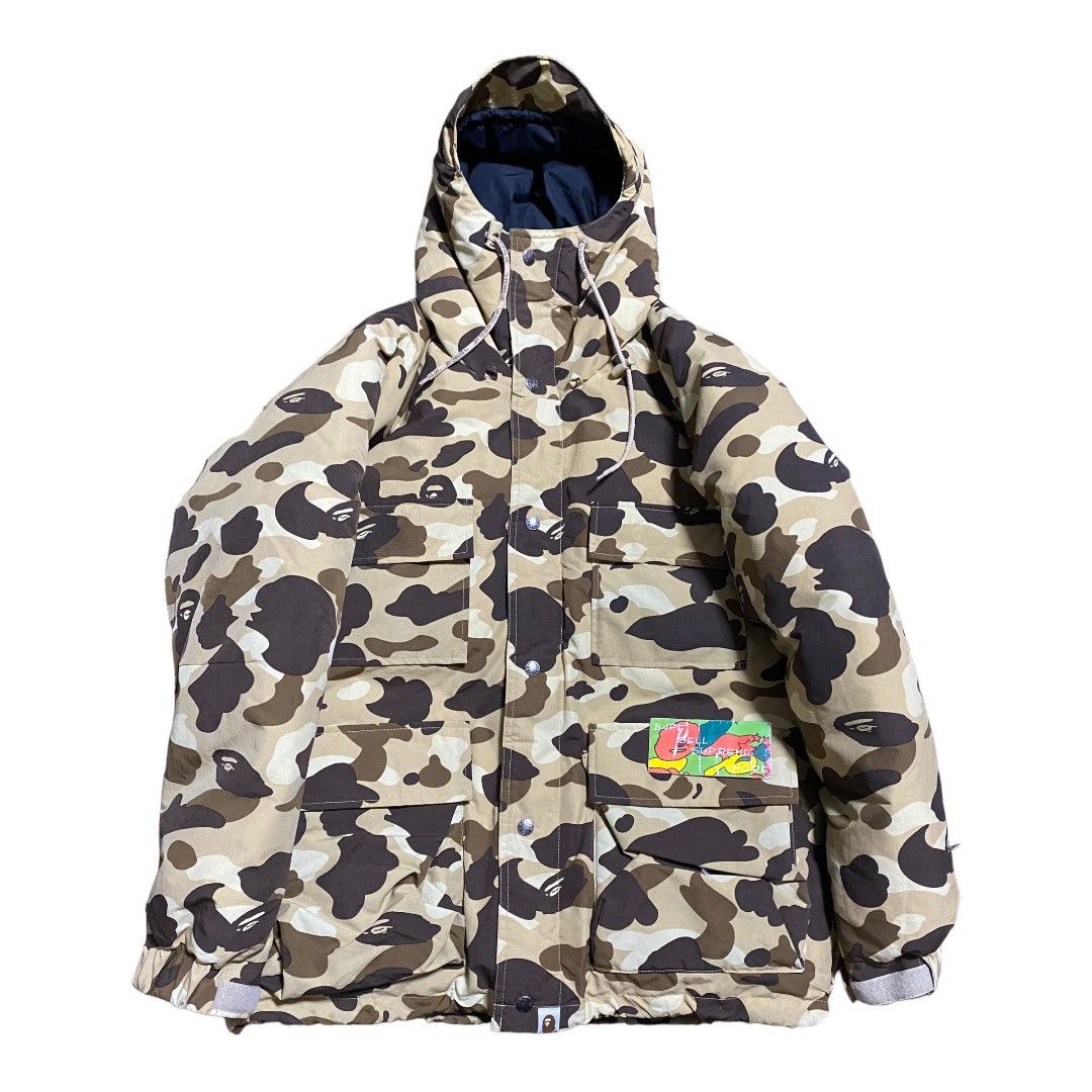 BAPE puffer Down Jacket Brown camo TOP DRWR