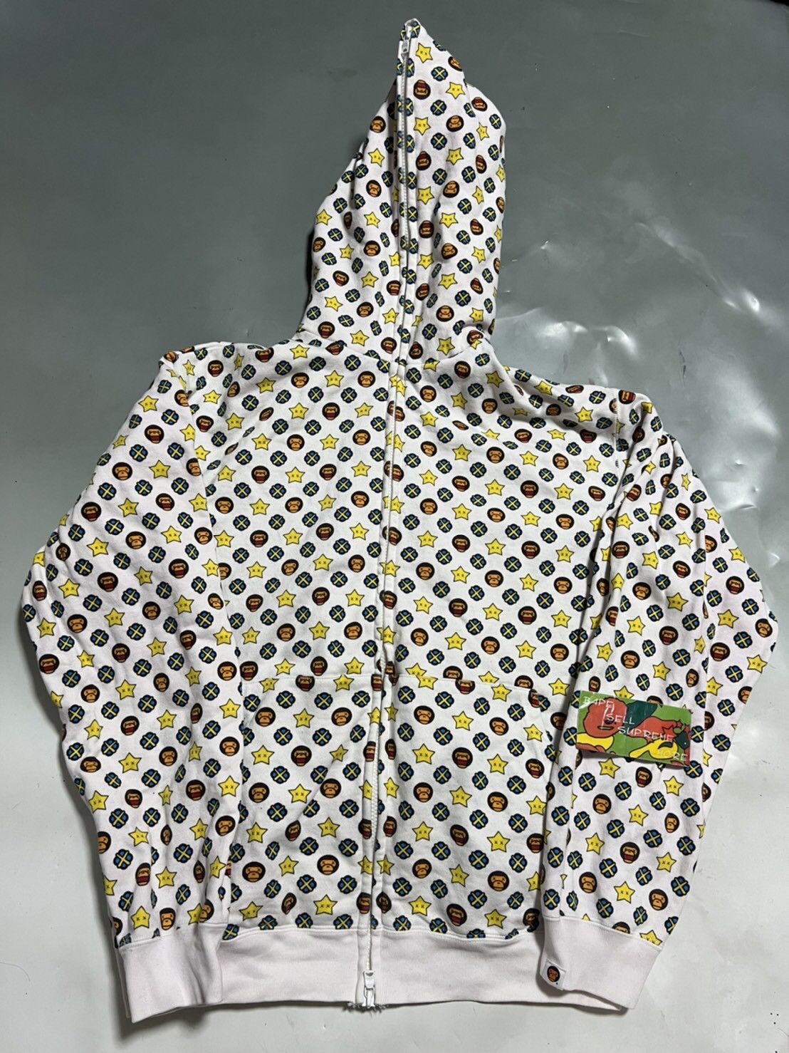 Bape kaws full zip hoodie hotsell