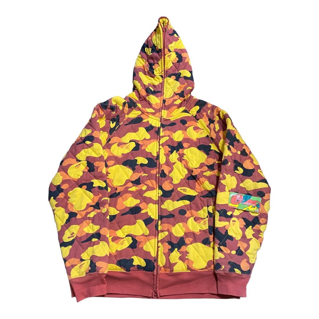 BAPE Puffer Jacket Red Yellow camo TOP DRWR