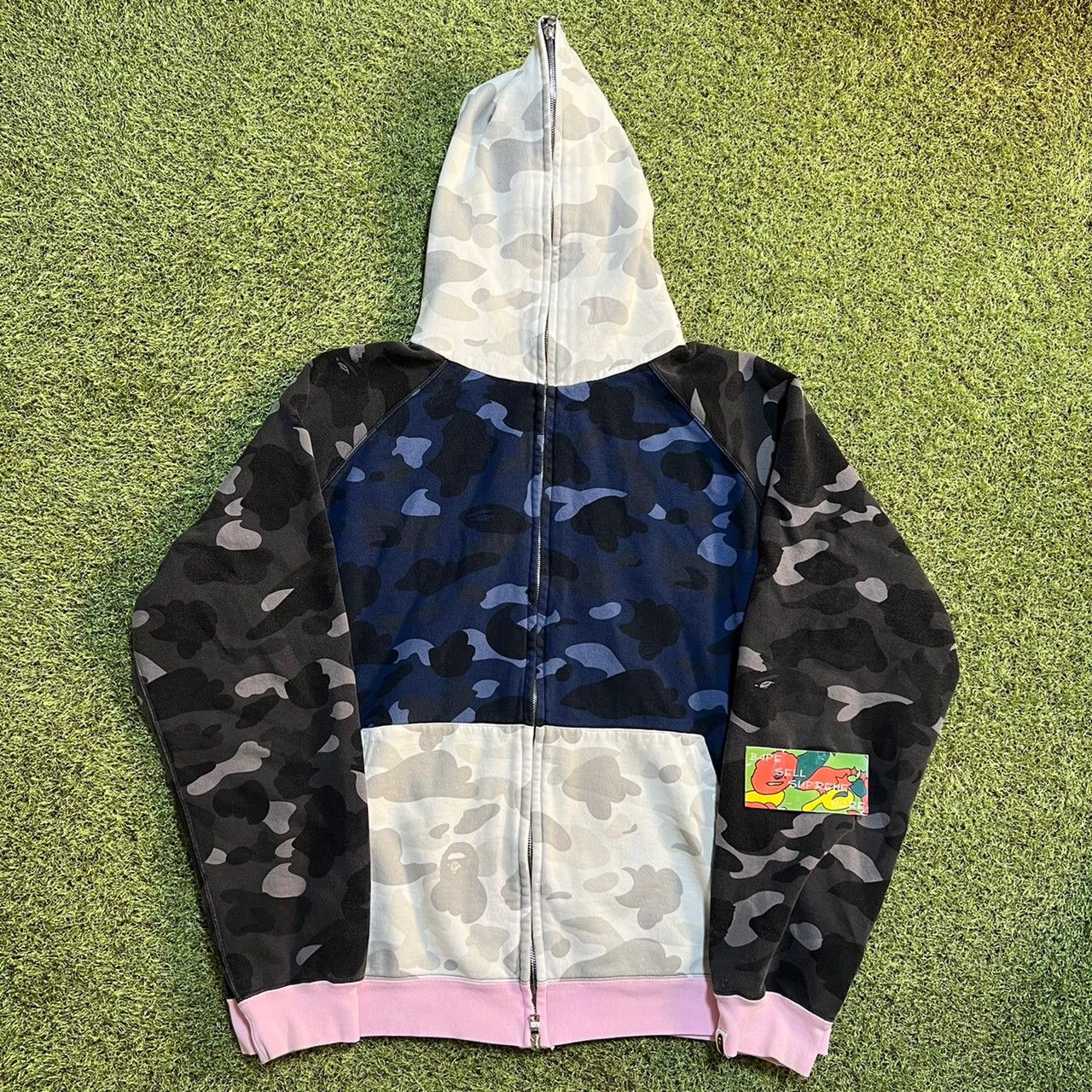 Bape mix camo hoodie best sale