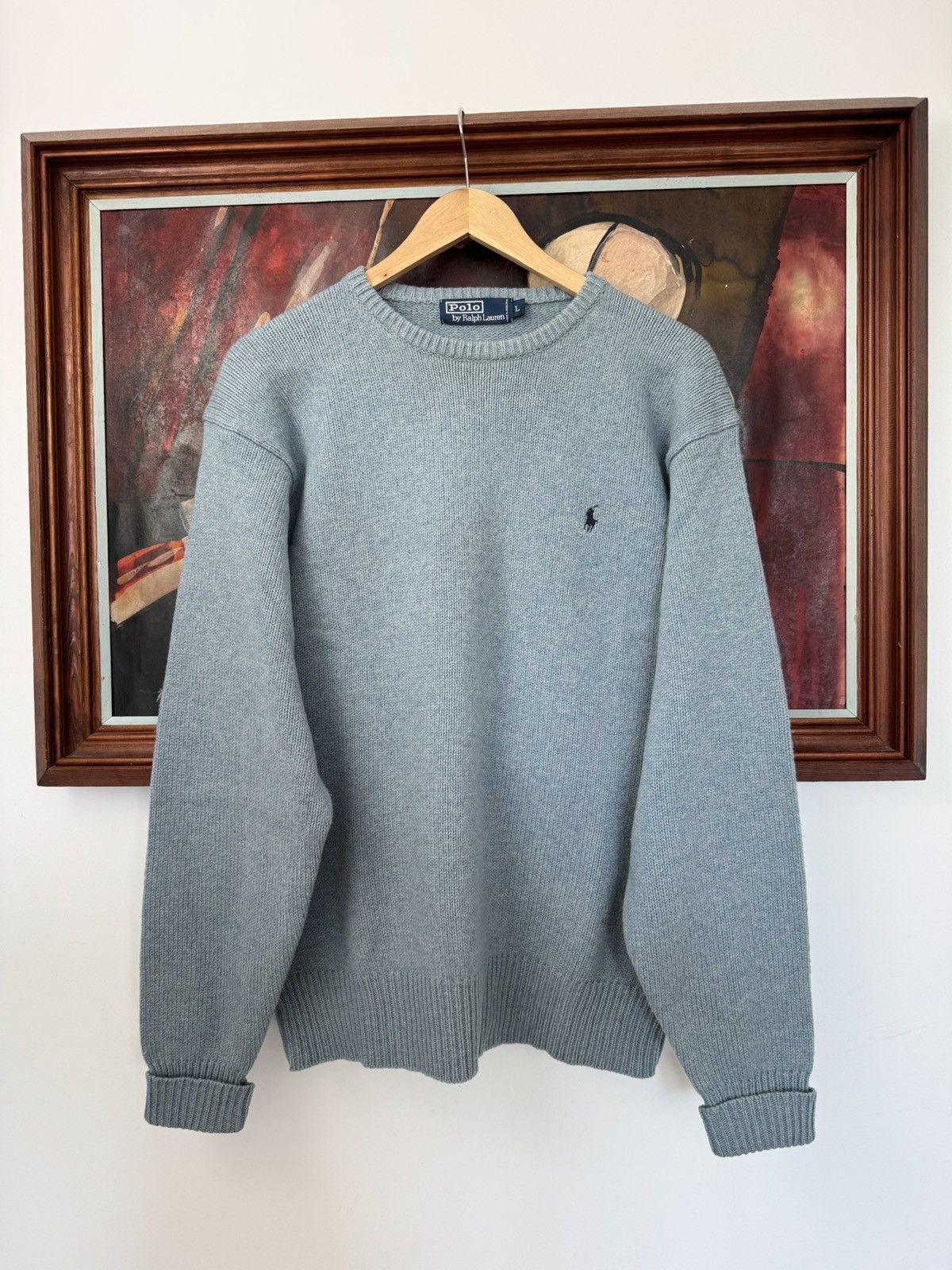 Polo Ralph Lauren Vintage Sweater Knit Oversize Hype Cozy TOP DRWR