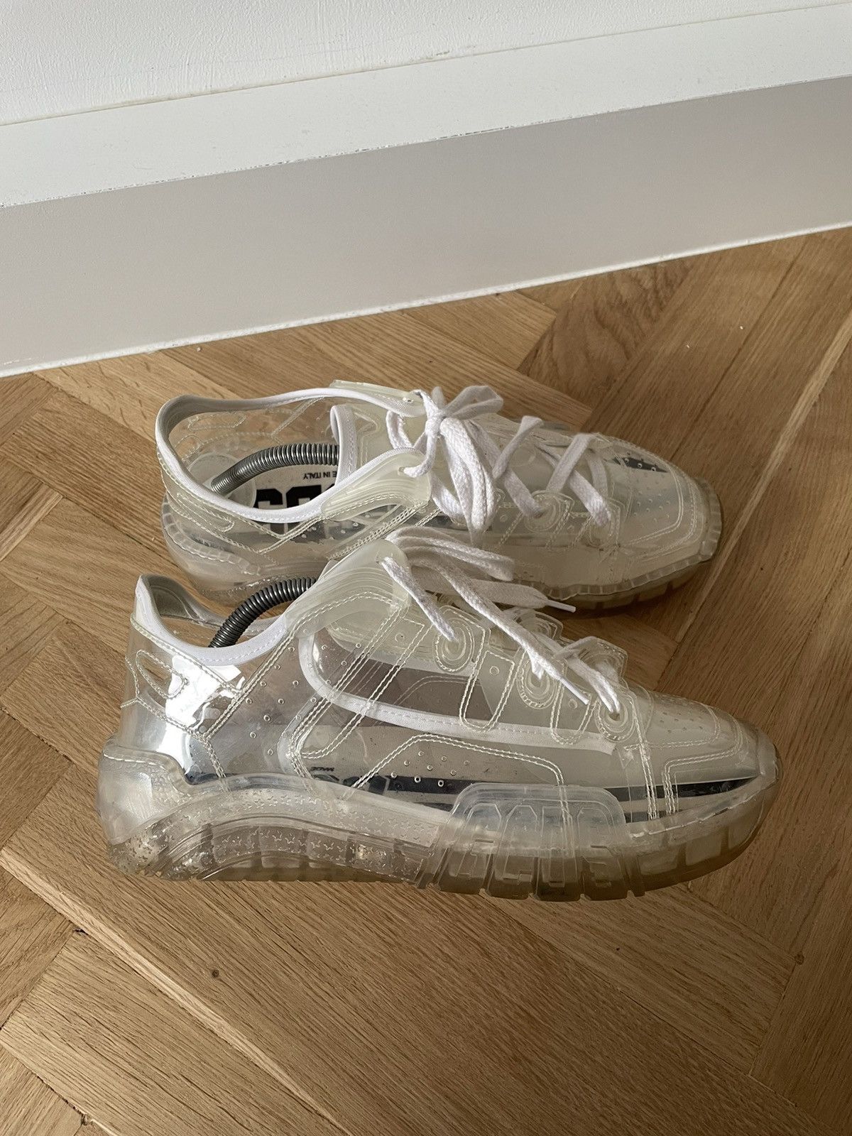 Avant Garde Gcds In Goal We Trust Streetwear GCDS Transparent Skate Sneakers Low Rare Streetwear Hype TOP DRWR