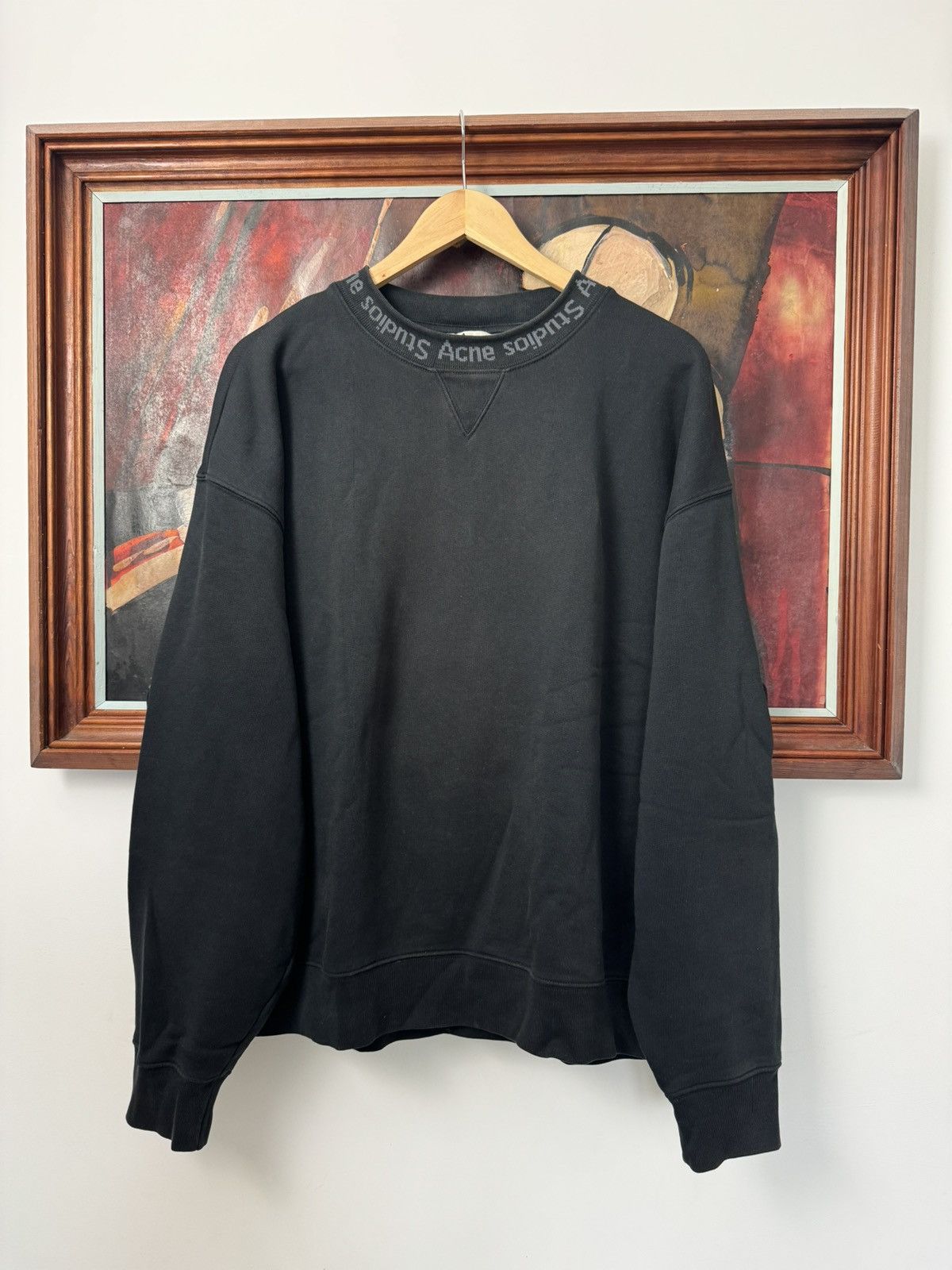 Acne Studios × Rare × Streetwear Acne Studios Flogho Crewneck Oversize Boxy  Fit Designer | TOP DRWR