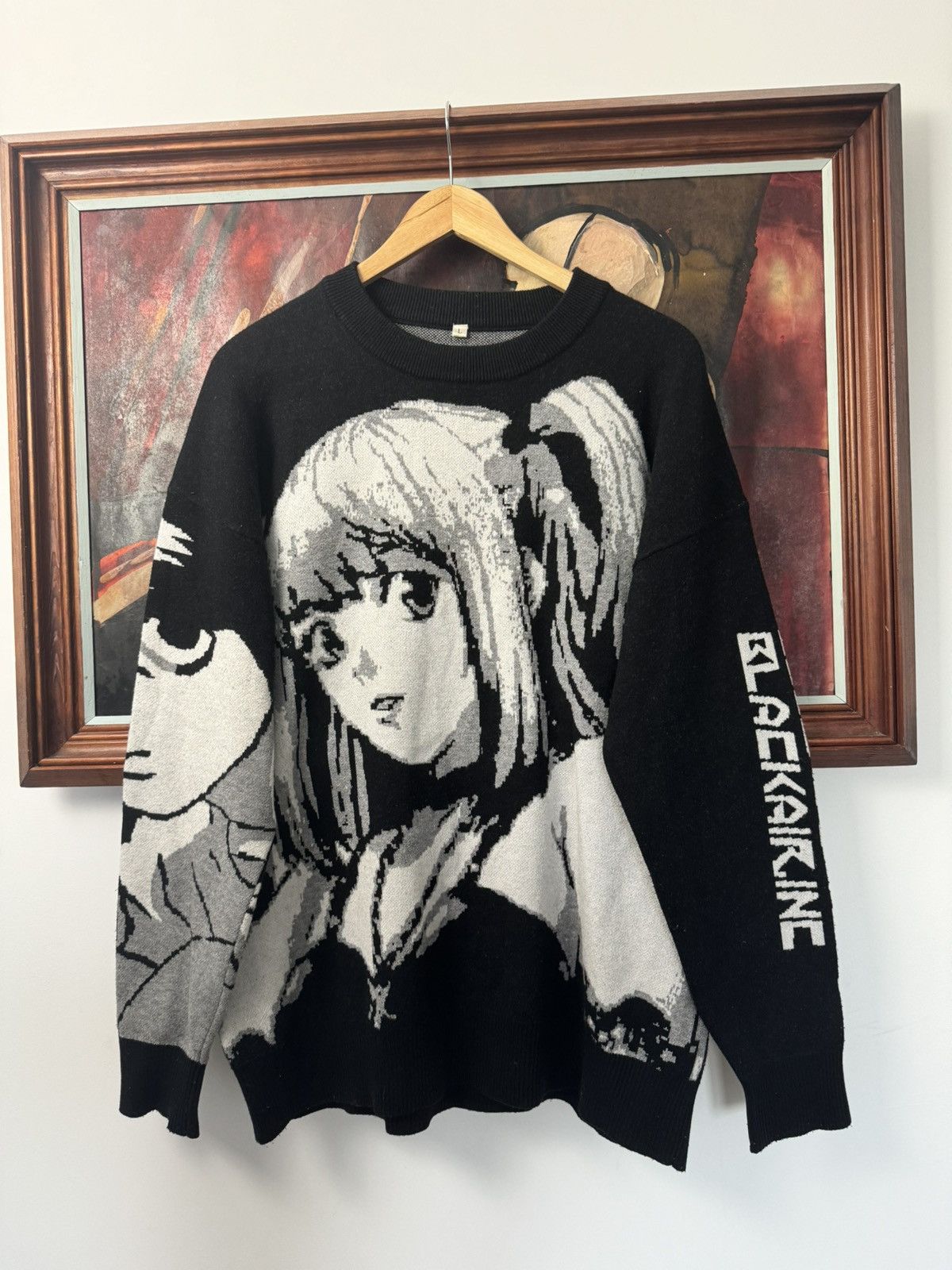 Vintage Y2K Anime Knit Loose Sweater Death Note Misa Amane | TOP DRWR