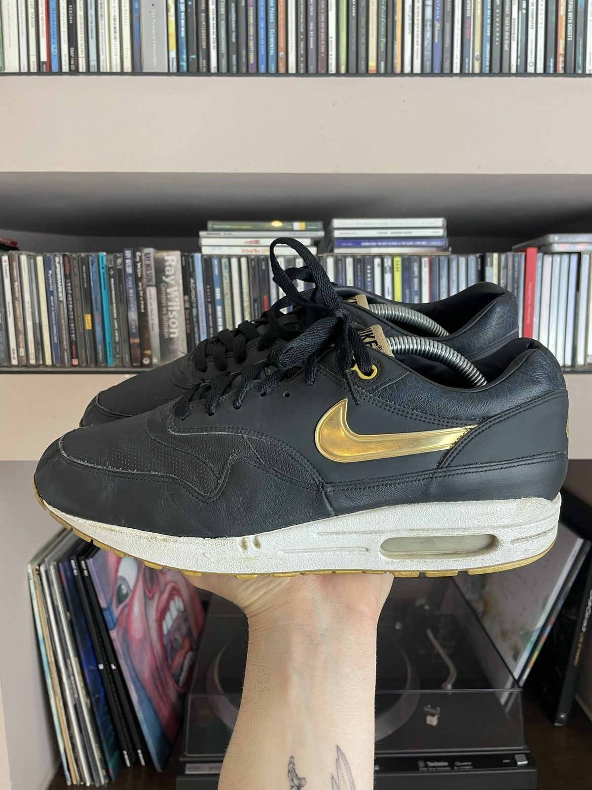 Vintage 2008 Nike Air Max 1 Premium OLYMPIC GOLD MEDAL PACK rare y2k TOP DRWR