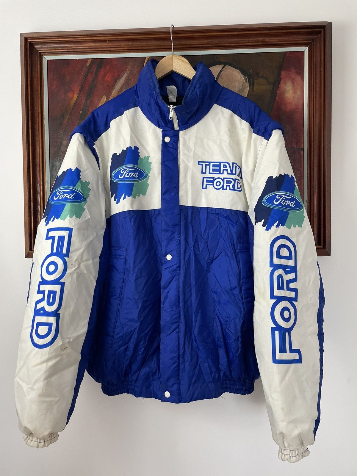 Ford Racing Racing Streetwear Ford Racing Jacket Nascar Streetwear Vintage Y2k Hype Rare TOP DRWR