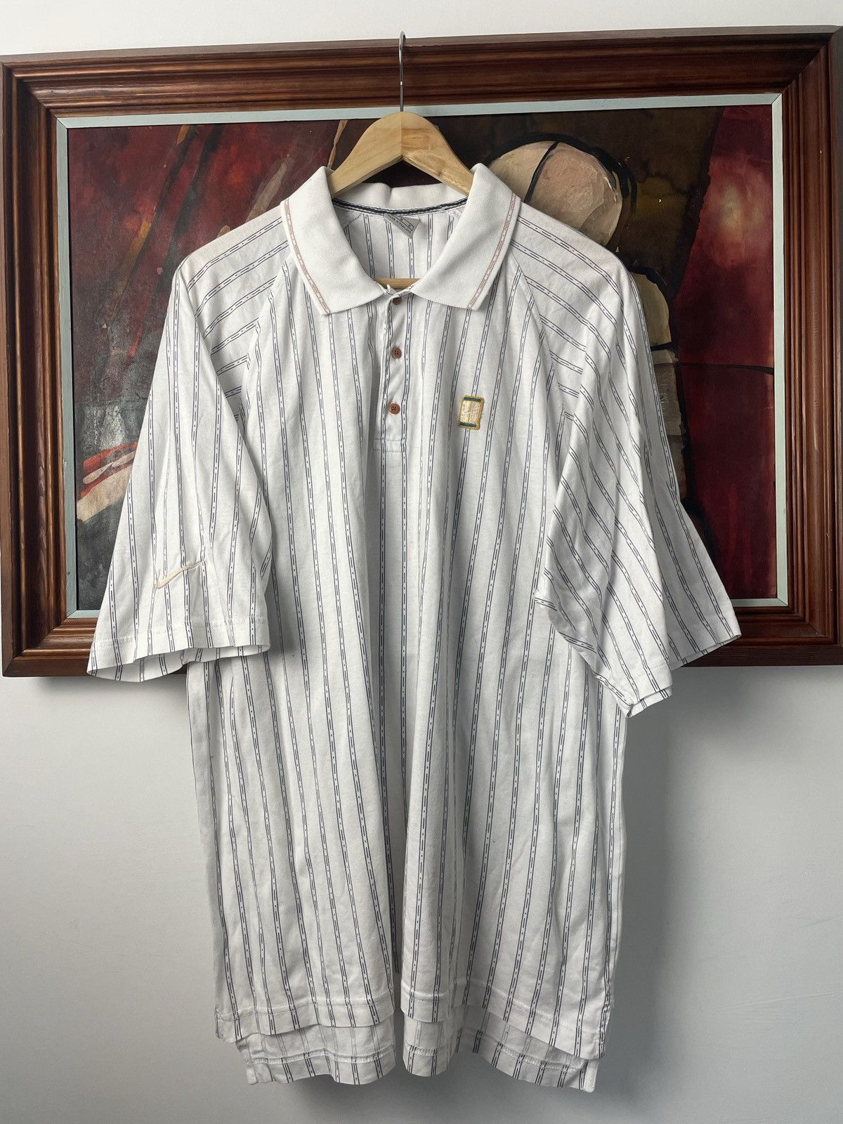 Vintage Nike Challenge Court Tennis Polo Shirt Retro Logo TOP DRWR