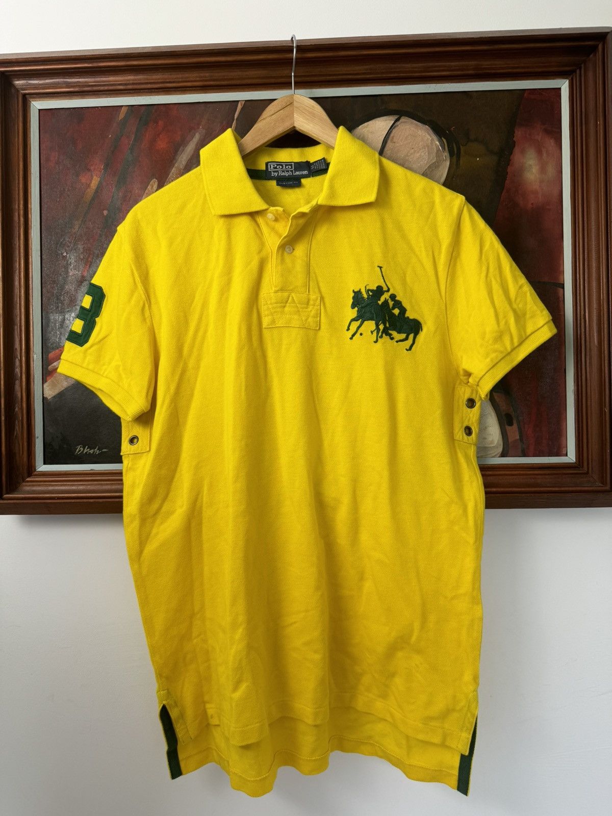 Ralph lauren rugby shirt yellow clearance