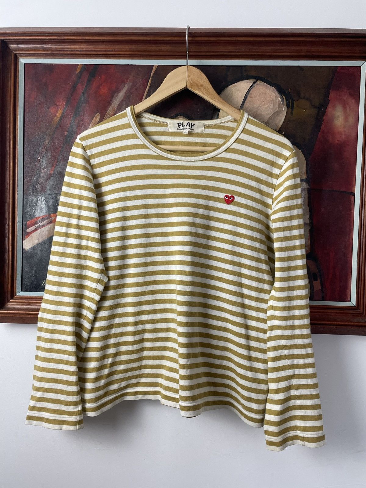 Cdg play striped long sleeve online